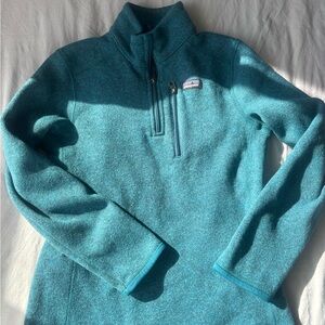 Patagonia Teal/Blue Full-Zip Fleece Jacket